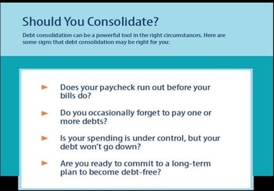 should you consolidate debt